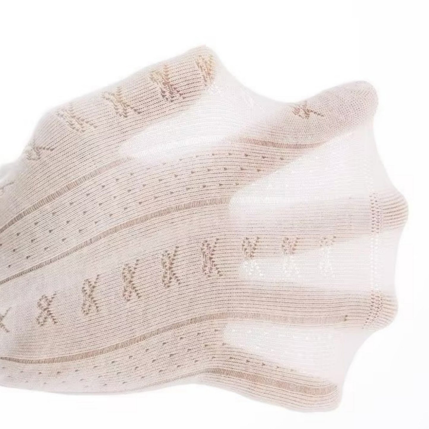 3-Pair Ribbed Crew Socks with Embroidered Bow Knit Texture in Neutral Shades for Everyday Wear