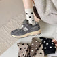 3-Pack Polka Dot Ankle Socks with Soft Knit Texture and Classic Dotted Design