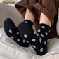 3-Pack Polka Dot Ankle Socks with Soft Knit Texture and Classic Dotted Design