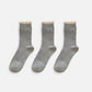 3-Pack Ribbed Crew Socks with Soft Plush Trim and Comfortable Stretch Knit Design