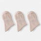 Minimalist Solid Pink Crew Socks 3-Pack Soft Cotton Blend Comfort Fit Seamless Toe Design