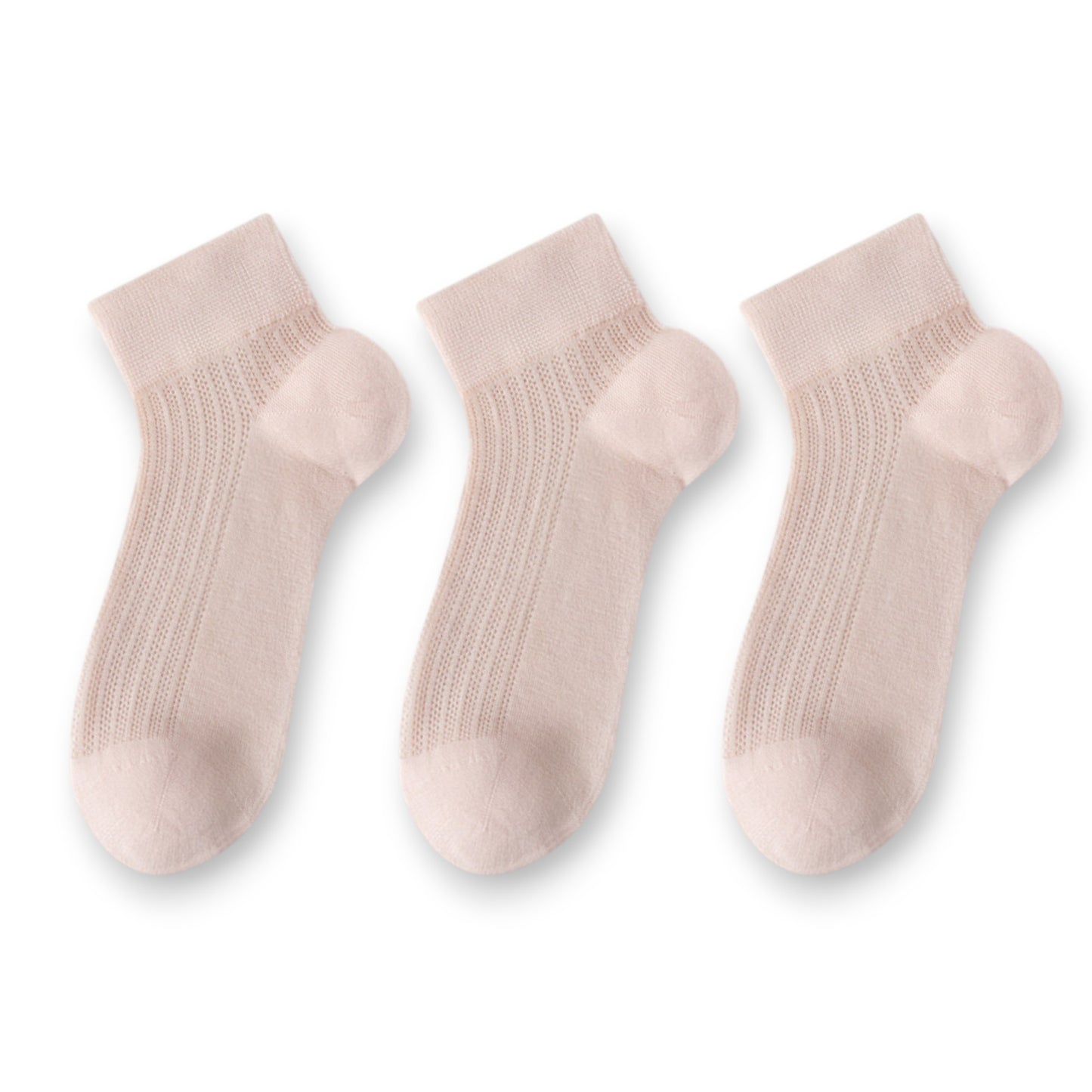 3-Pack Women's Cotton Ankle Socks Breathable Odor Free Cooling Comfort