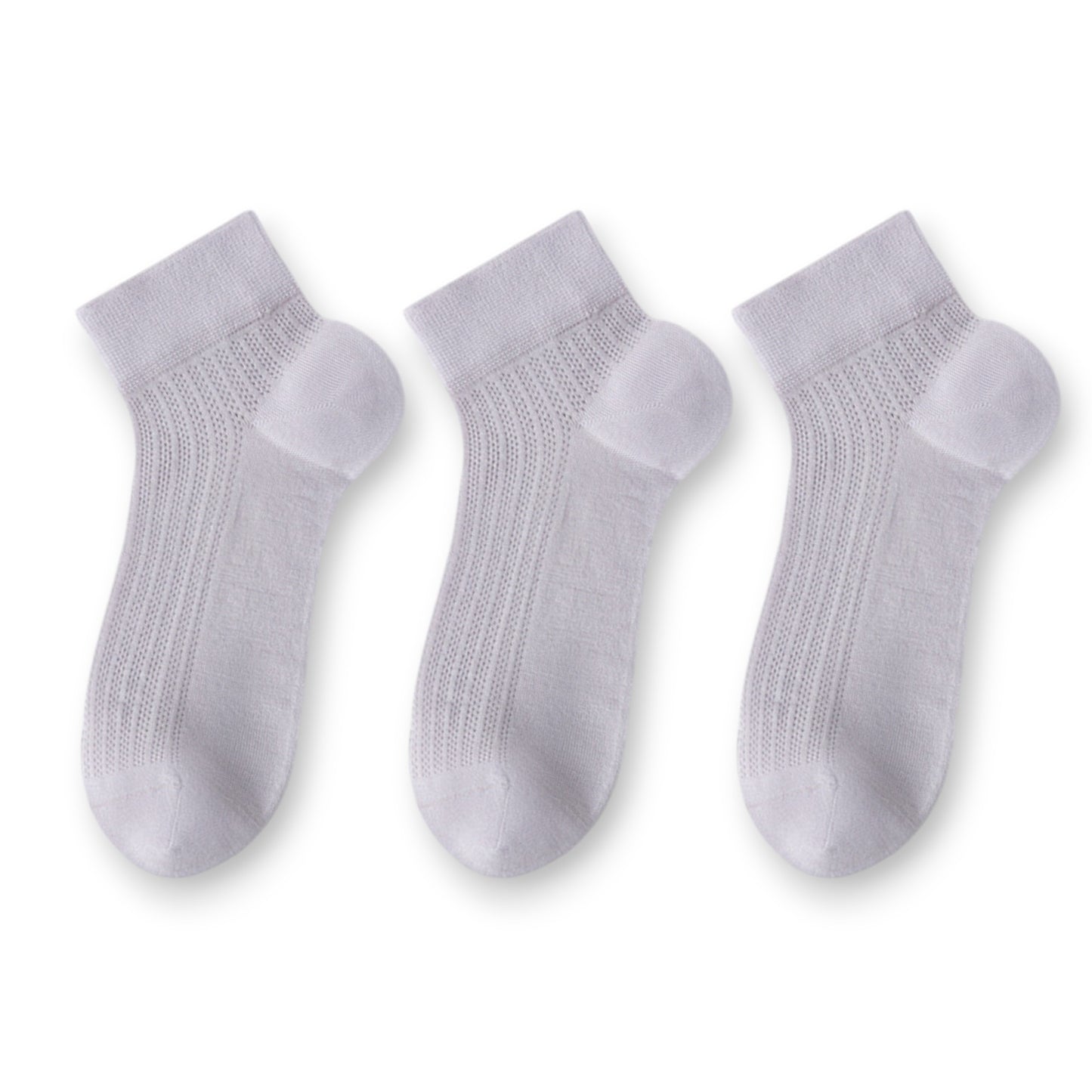 3-Pack Women's Cotton Ankle Socks Breathable Odor Free Cooling Comfort