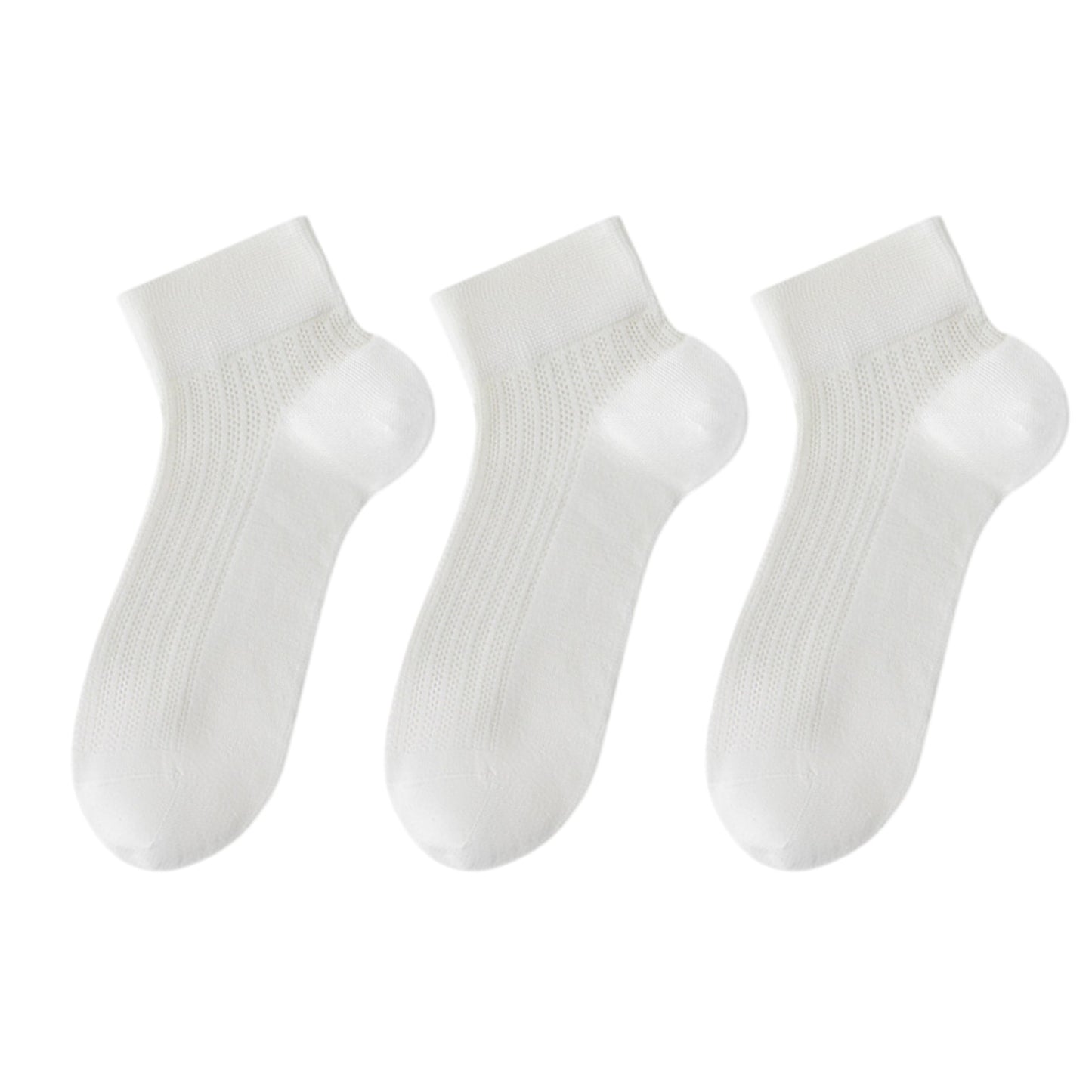 3-Pack Women's Cotton Ankle Socks Breathable Odor Free Cooling Comfort