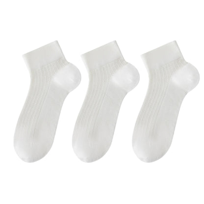 3-Pack Women's Cotton Ankle Socks Breathable Odor Free Cooling Comfort