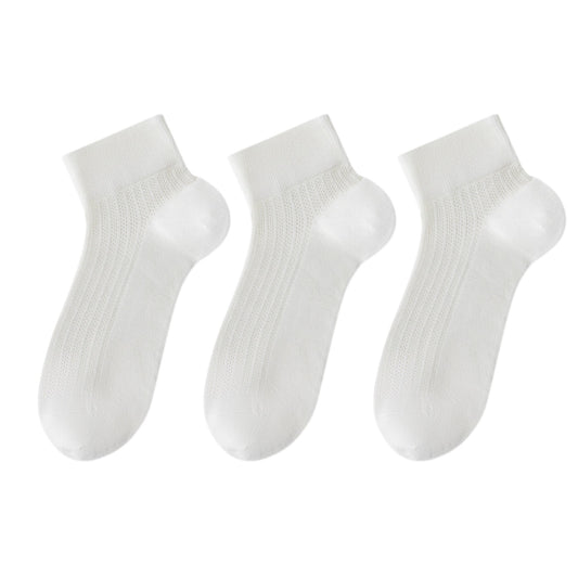 3-Pack Women's Cotton Ankle Socks Breathable Odor Free Cooling Comfort