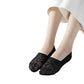3-Pack Women's Lace Mesh No Show Socks with Silicone Non-Slip Sole