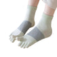 3-Pack Women's Pure Cotton Five-Toe Socks with Antibacterial Breathable Design
