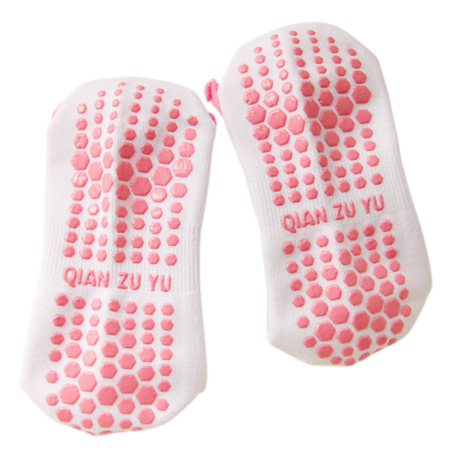 3-Pack Cotton Crew Socks with Non-Slip Grip and Embroidered Fruit and Animal Designs