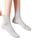 5 Pairs Women's Breathable Mesh Crew Socks with Antibacterial Design for Everyday Comfort