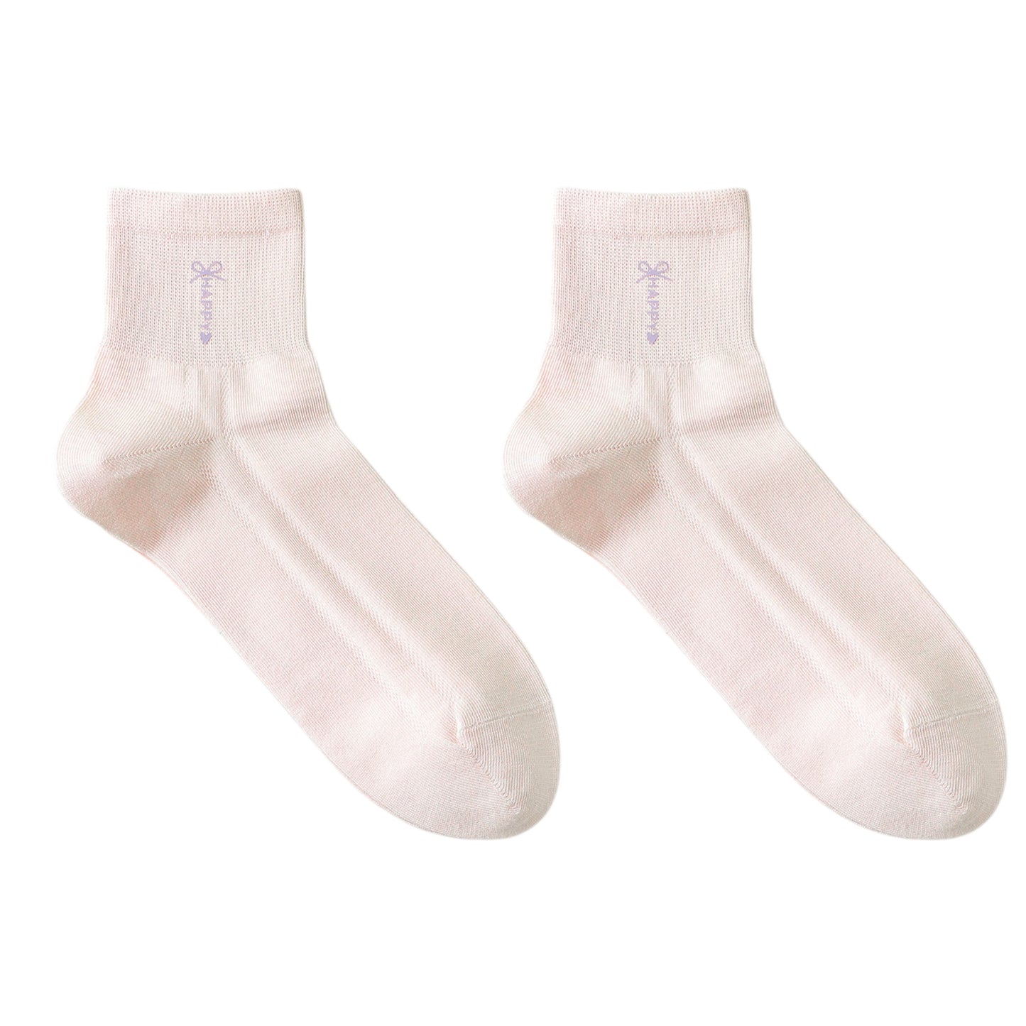 5 Pairs Women's Breathable Mesh Crew Socks with Antibacterial Design for Everyday Comfort
