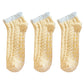 3 Pairs Plush Anti-Slip Fuzzy Ankle Socks with Soft Cuff Trim