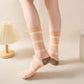 3 Pairs Women's Mid-Calf Striped Casual Cotton Socks