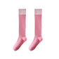 2-Pair Knee High Grip Bottom Socks with Ribbed Knit Design and Cushioned Comfort for Yoga, Pilates, and Dance