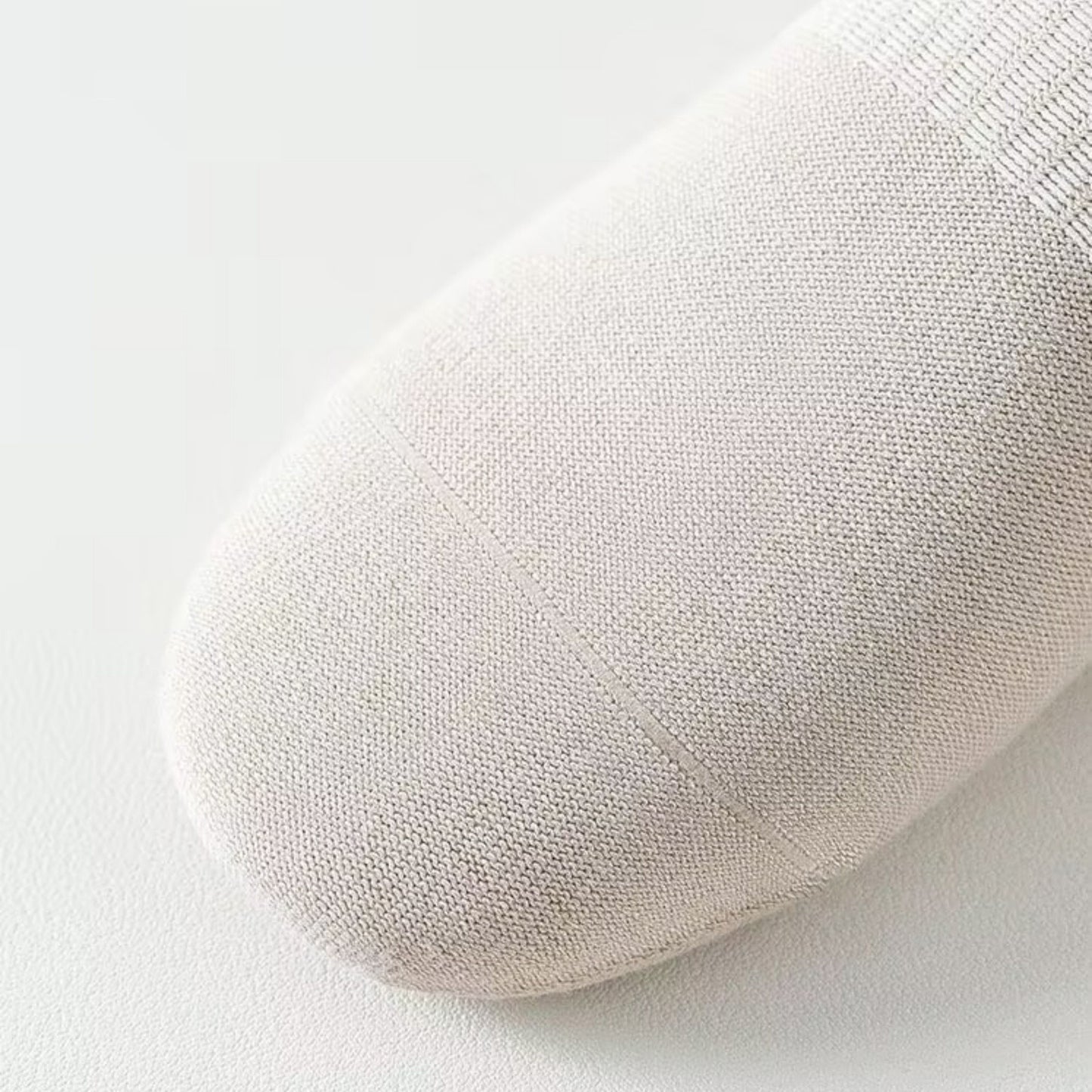 3-Pair Mid-Calf Grip Bottom Socks with Striped Cuff and Soft Ribbed Knit for Everyday Comfort and Stability