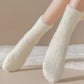 3-Pair Plush Fuzzy Socks with Soft Fluffy Texture and Mid-Calf Design for Warmth and Comfort