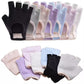 Yoga and Pilates Grip Sock and Fingerless Glove Set with Anti-Slip Design and Elastic Straps for Secure Fit