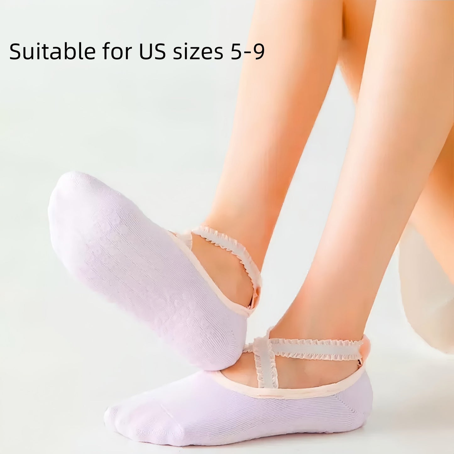 Yoga and Pilates Grip Sock and Fingerless Glove Set with Anti-Slip Design and Elastic Straps for Secure Fit