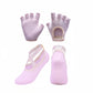 Yoga and Pilates Grip Sock and Fingerless Glove Set with Anti-Slip Design and Elastic Straps for Secure Fit