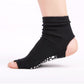 Open Toe Grip Yoga Socks with Anti-Slip Sole and Cut-Out Instep Design for Pilates and Barre Workouts