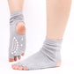 Open Toe Grip Yoga Socks with Anti-Slip Sole and Cut-Out Instep Design for Pilates and Barre Workouts