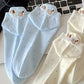 3-Pair No-Show Socks with Embroidered Dog Design and Soft Knit Low-Cut Fit for Casual Comfort