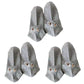 3-Pair No-Show Socks with Embroidered Dog Design and Soft Knit Low-Cut Fit for Casual Comfort