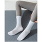 2 Pairs Women's Yoga Non-Slip Crew Socks with Gripped Soles for Pilates and Home Workouts