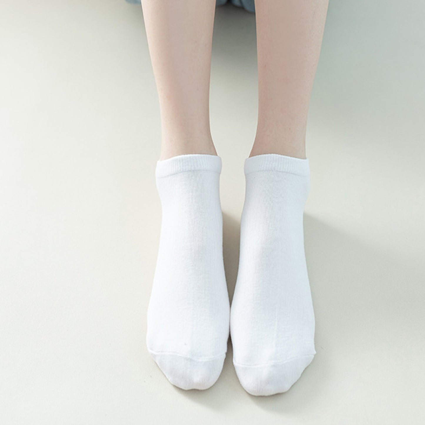 6-Pair Pure Cotton Low Cut Socks Antibacterial Soft Breathable Everyday Comfort Fit