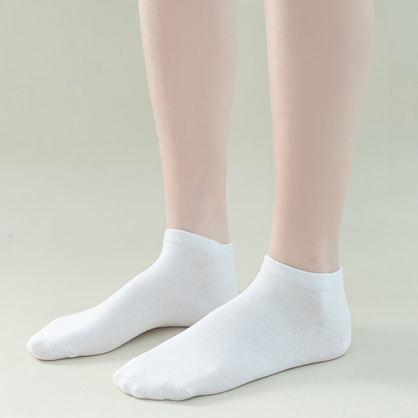 6-Pair Pure Cotton Low Cut Socks Antibacterial Soft Breathable Everyday Comfort Fit