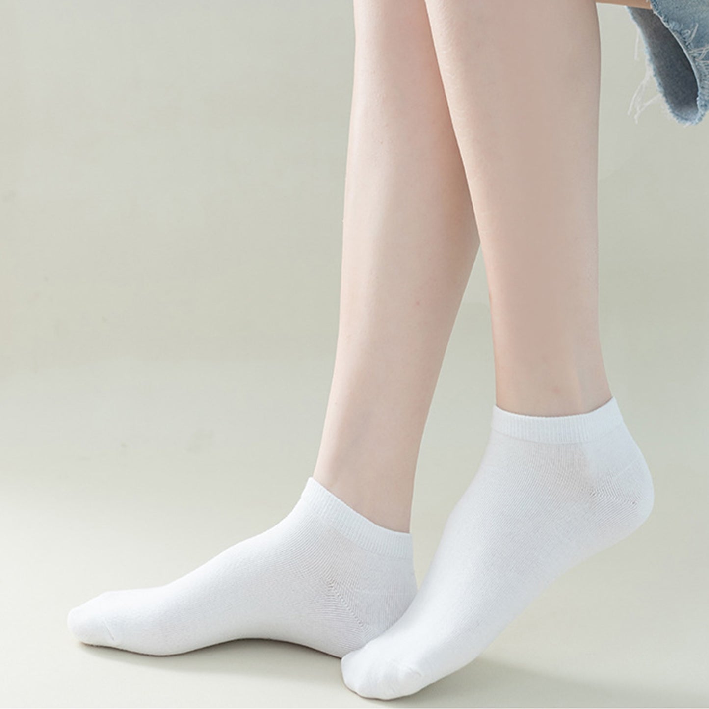 6-Pair Pure Cotton Low Cut Socks Antibacterial Soft Breathable Everyday Comfort Fit