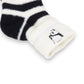 3-Pair Plush Home Socks Striped Panda Design Cozy Crew Style for Everyday Comfort