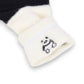 3-Pair Plush Home Socks Striped Panda Design Cozy Crew Style for Everyday Comfort