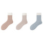 3-Pair Plush Cuffed Crew Socks Soft Knit Ribbed Design Comfortable Everyday Wear