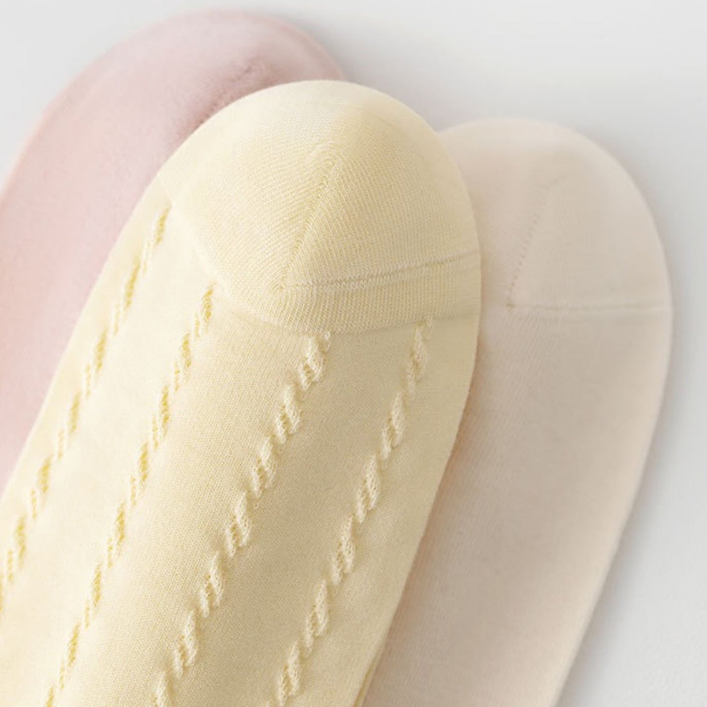 3 Pairs Ruffled Ankle Socks with Scalloped Trim and Soft Knit Fabric