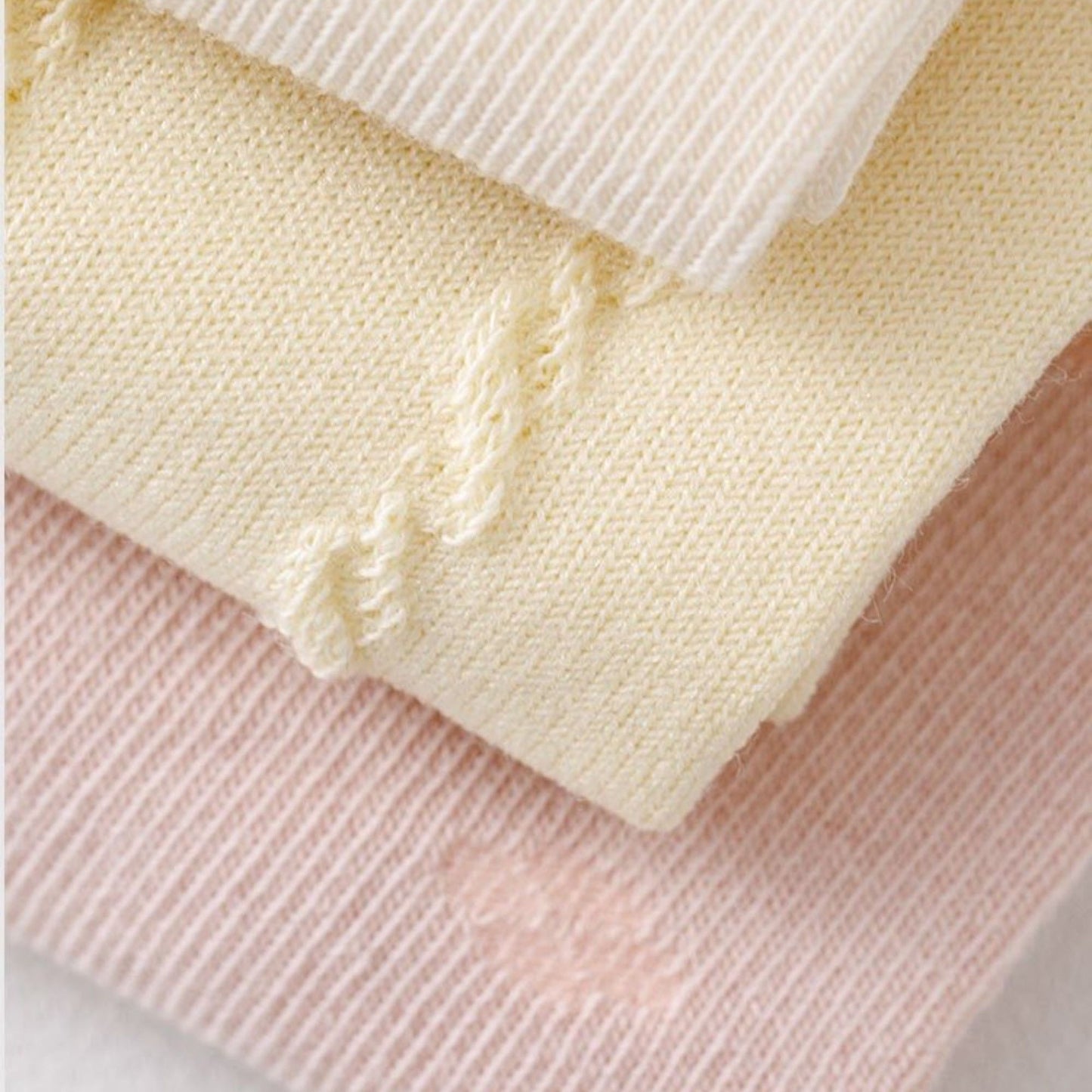 3 Pairs Ruffled Ankle Socks with Scalloped Trim and Soft Knit Fabric