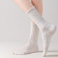 3 Pair Pack Quarter Socks with Knit Patterns Lace Trim and Bow Detail