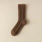 4 Pairs Cable Knit Quarter Socks Soft Stretch Fabric Cozy Everyday Wear
