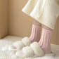 4 Pairs Cable Knit Quarter Socks Soft Stretch Fabric Cozy Everyday Wear