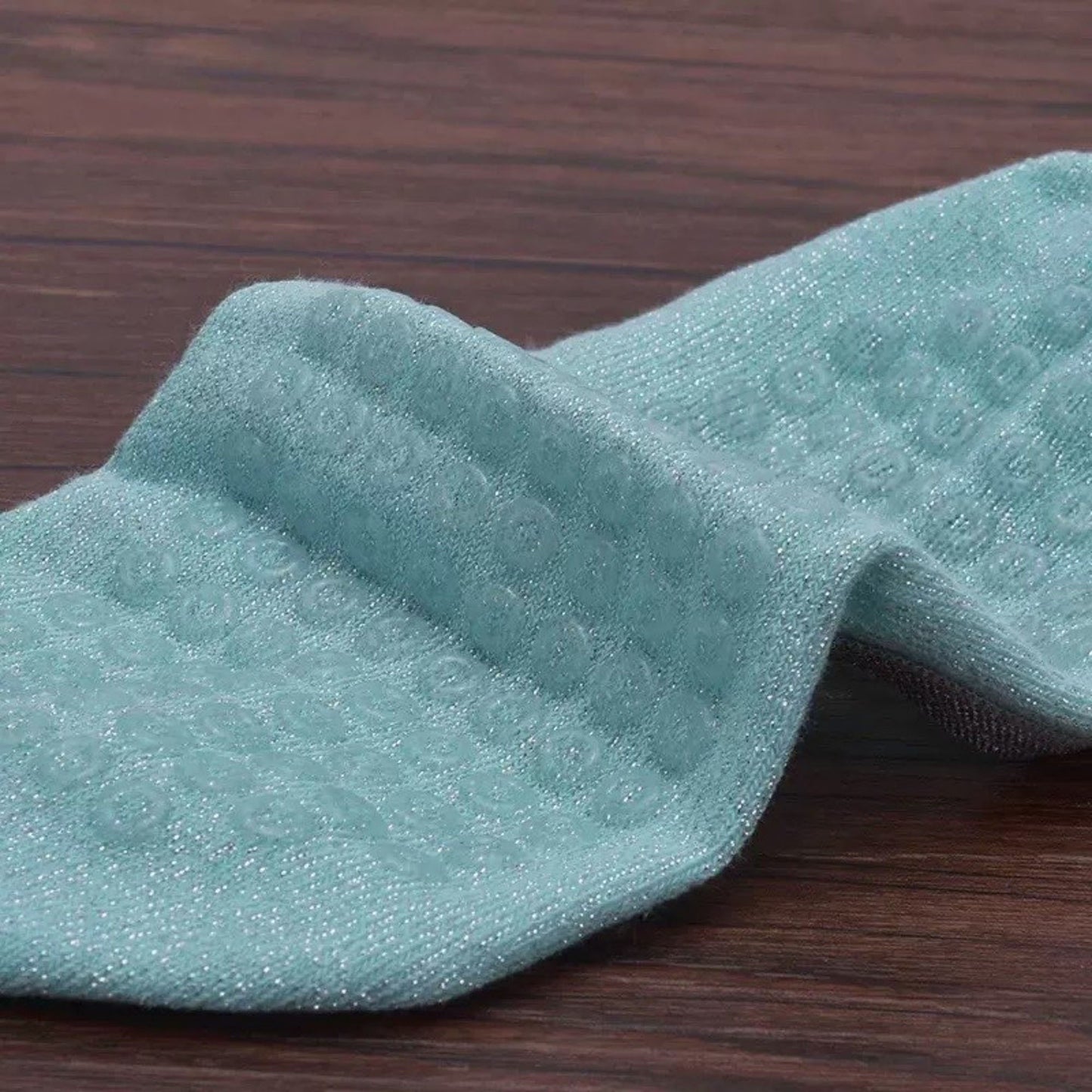 3-Pack Quarter Cut Ballet Grip Socks with Slightly Shiny Stretch Knit and Anti-Slip Sole