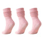 3-Pack Scrunch Grip Socks with Non-Slip Sole Soft Stretch Knit Fabric and Ribbed Ankle Design