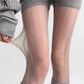 2-Pack Sheer Patterned Hosiery with Stretch Fishnet Design and Vertical Stripe Detailing
