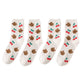 3 Pairs Knit Socks with Cute Cartoon Fruit and Animal Patterns Soft Stretch Fabric Ribbed Cuffs