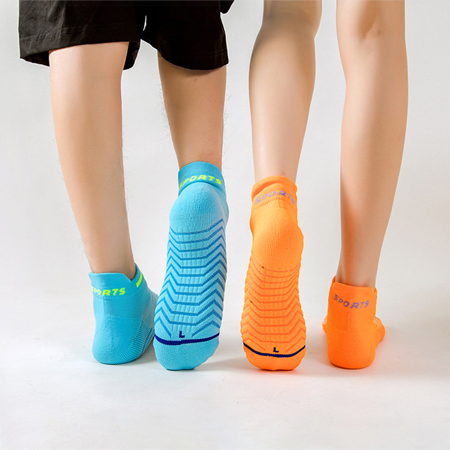 Anti-Slip Athletic Ankle Socks 6pk - for Running & Training