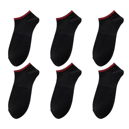 Men's No - Show Athletic Socks 6pk with Accents
