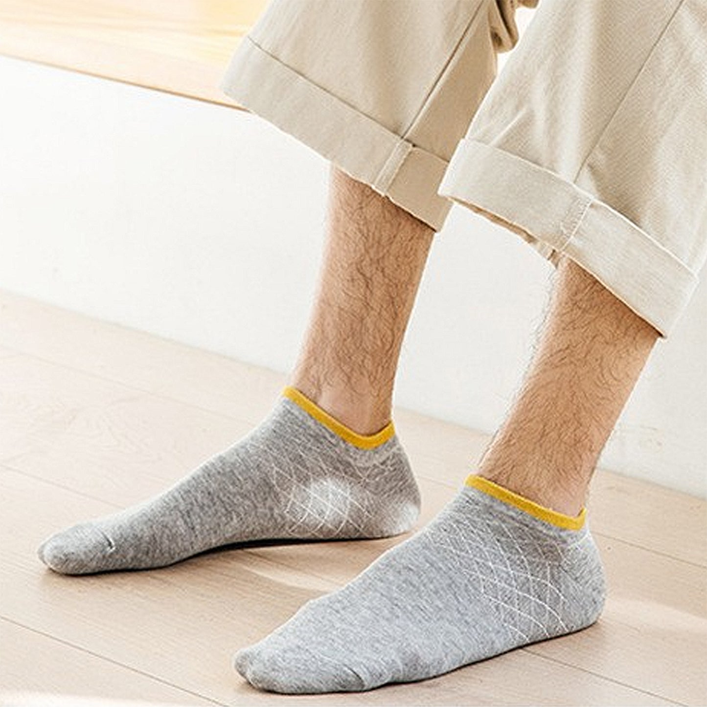 Men's No - Show Athletic Socks 6pk with Accents