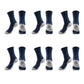 Men's Crew Athletic Socks 6pk with Accents
