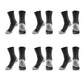 Men's Crew Athletic Socks 6pk with Accents