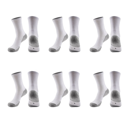 Men's Crew Athletic Socks 6pk with Accents
