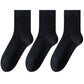 3 - Pack Classic Crew Socks with Soft Stretch Knit Fabric and Comfortable Ribbed Cuff